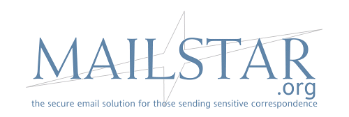 Mailstar.org - the secure email solution for those sending sensitive correspondence